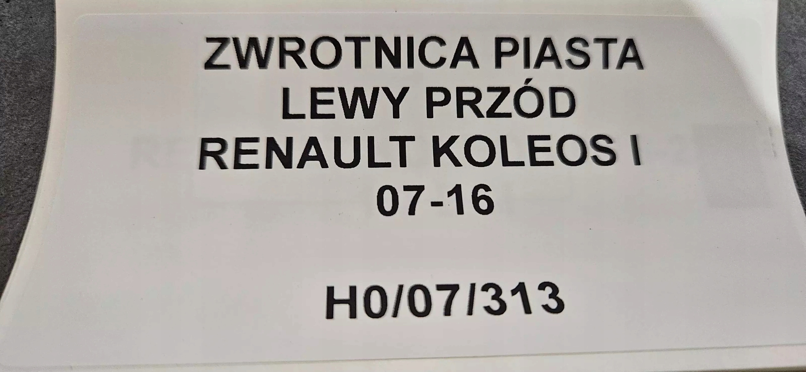 otoč čepu levý předek RENAULT KOLEOS a 07