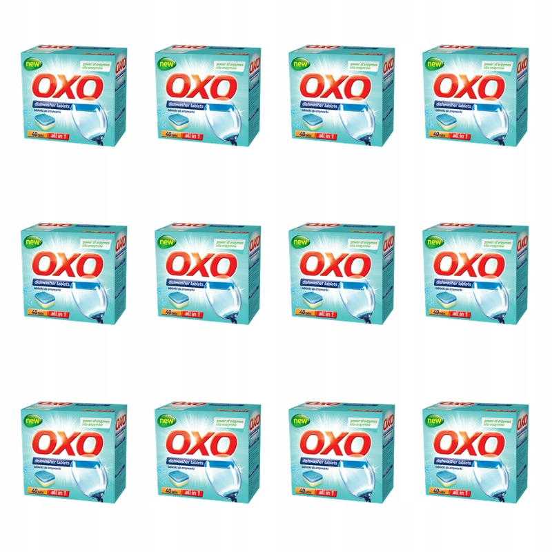 Oxo Tablety do myčky nádobí 7v1 x 40 tabs X12