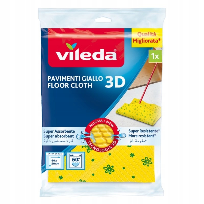 Levně Utěrka na podlahu Vileda z 3D mikrovlákna 1 ks