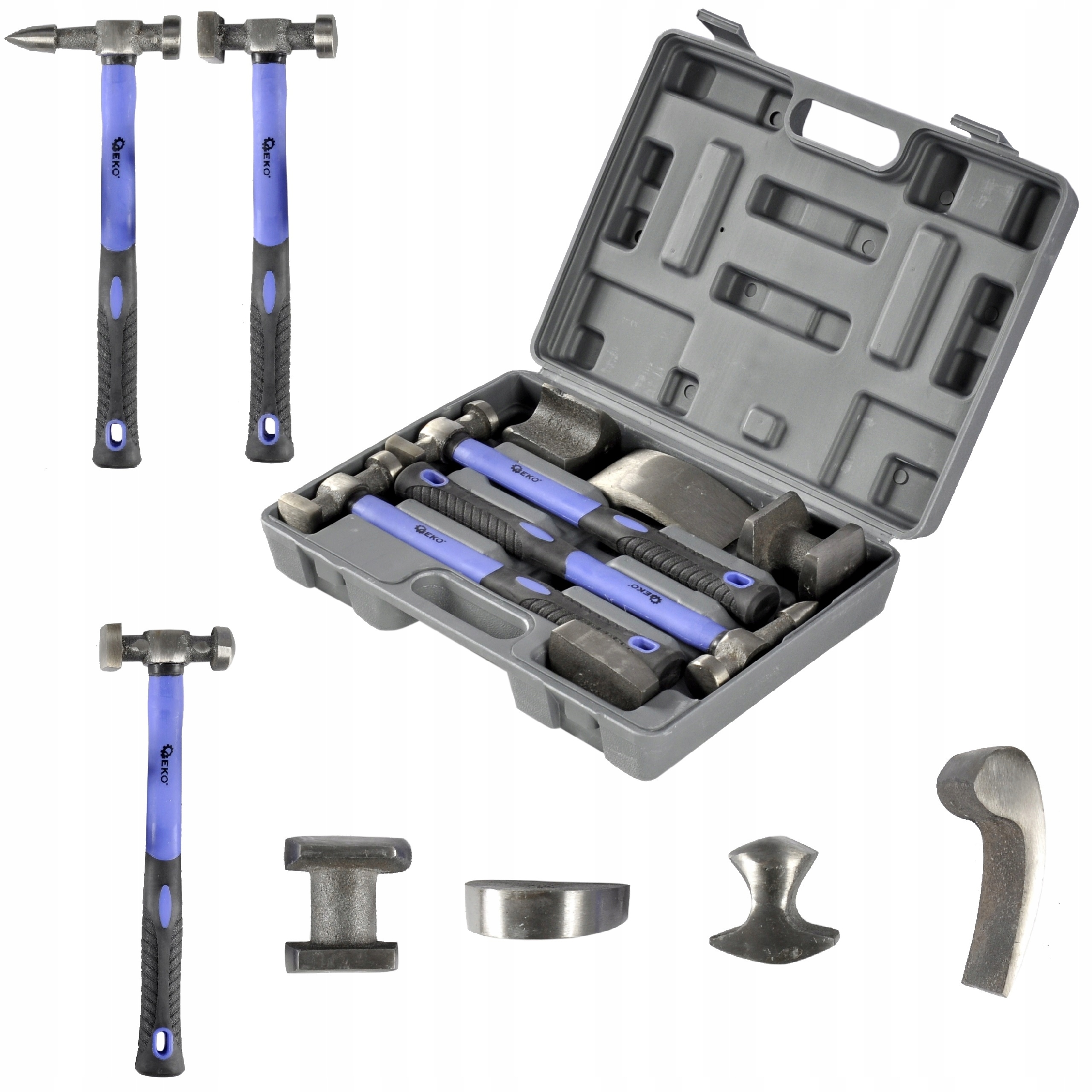 

Zestaw Blacharski Młotki Kowadełka Blacharskie 7el