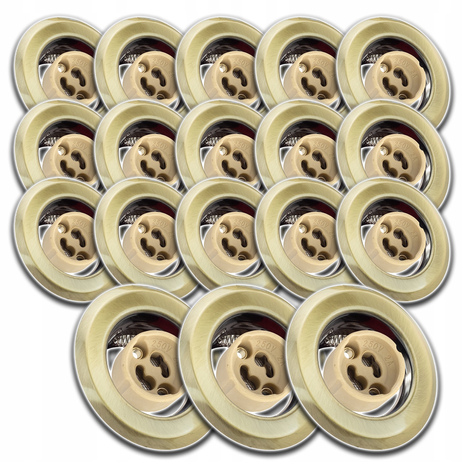 18x Kulaté Stropní Svítidlo Pod Omítku Zásuvka Konektor Žárovky GU10