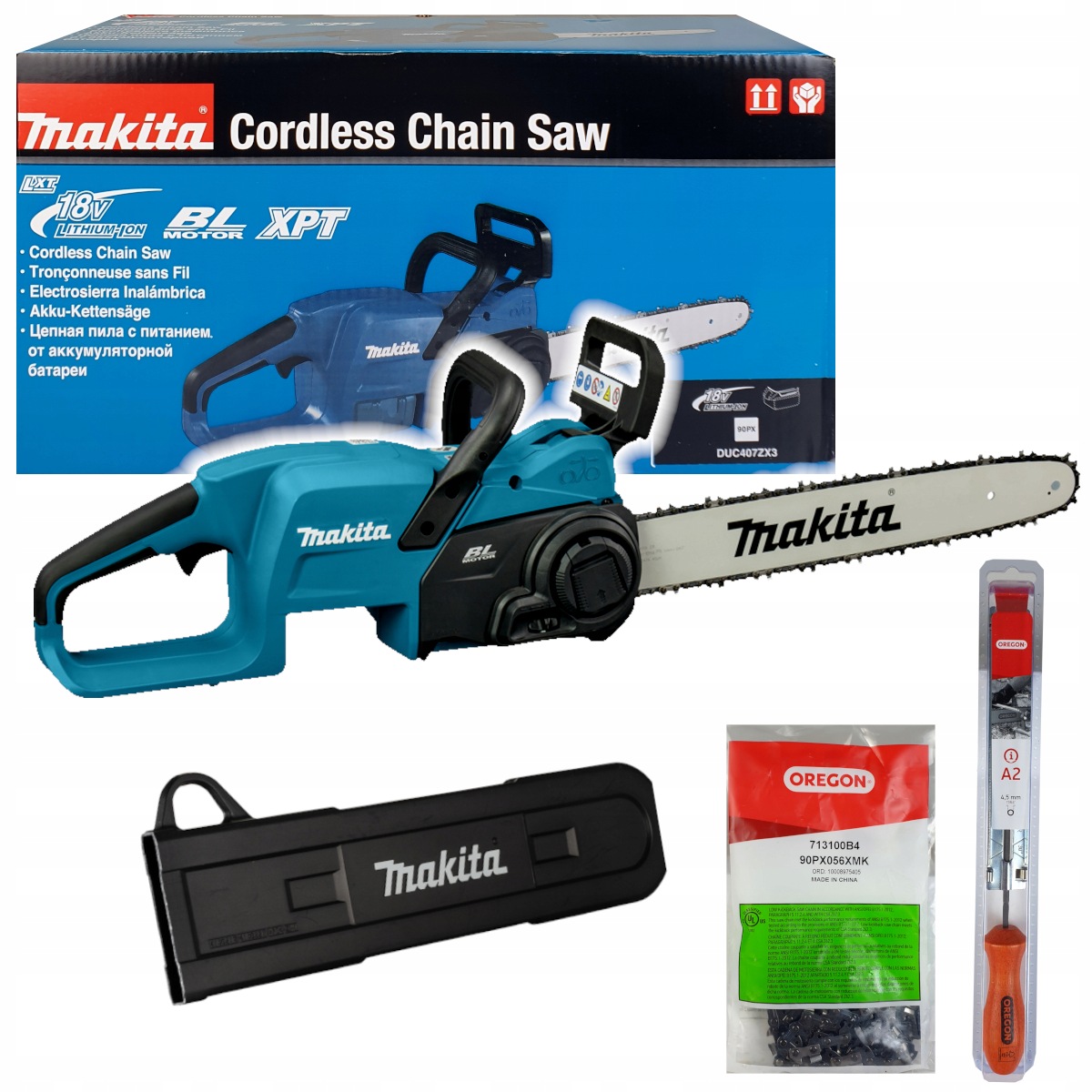 Makita Pilarka Piła łańcuchowa DUC407ZX3 18V 40cm Bezszczotkowa Body Solo