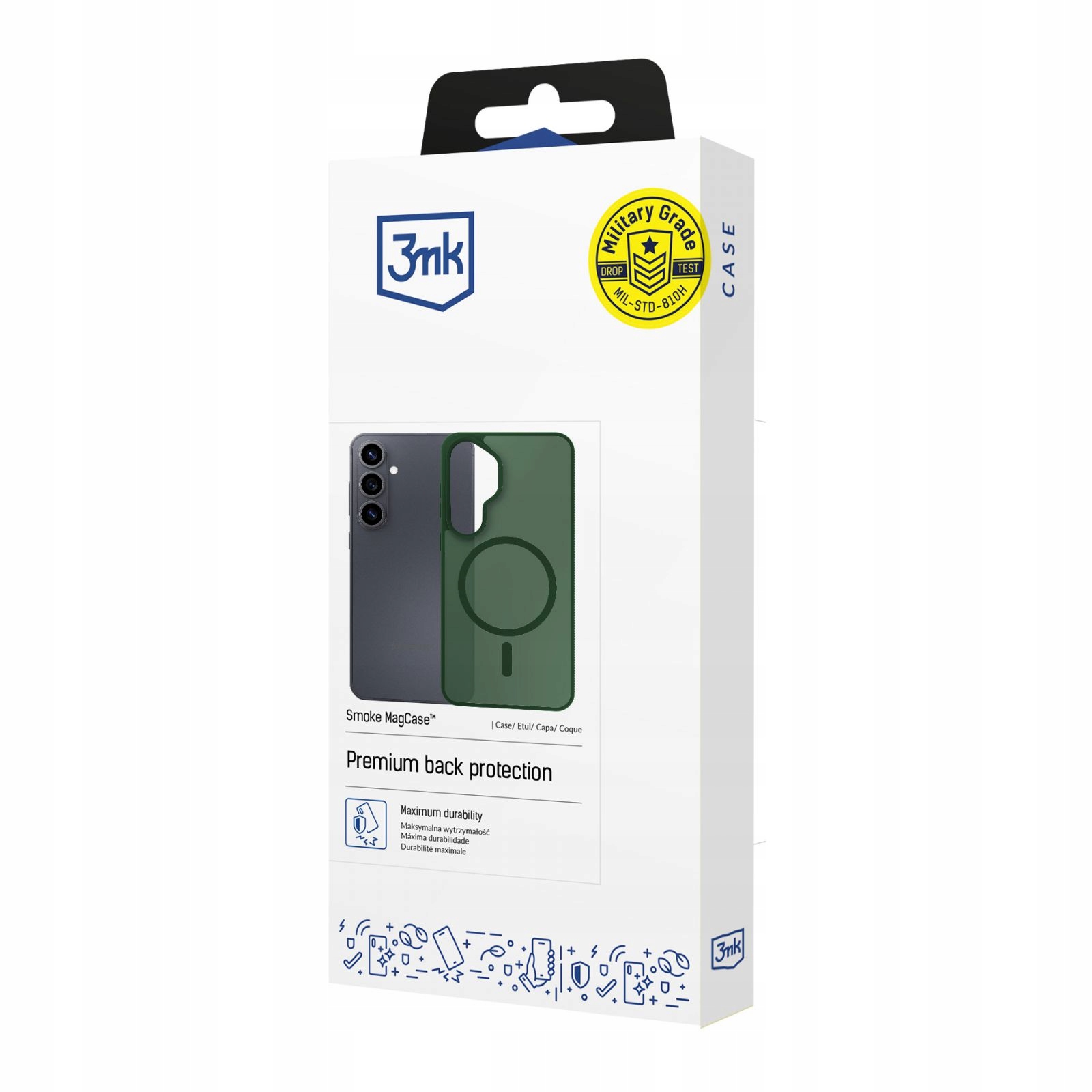 Samsung Galaxy S25 Ultra 3MK Smoke Magcase Green