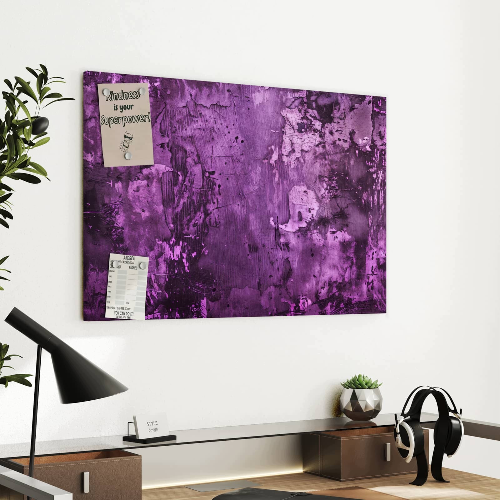 Magnetická tabule Abstraktní Stěna 60 × 40 cm