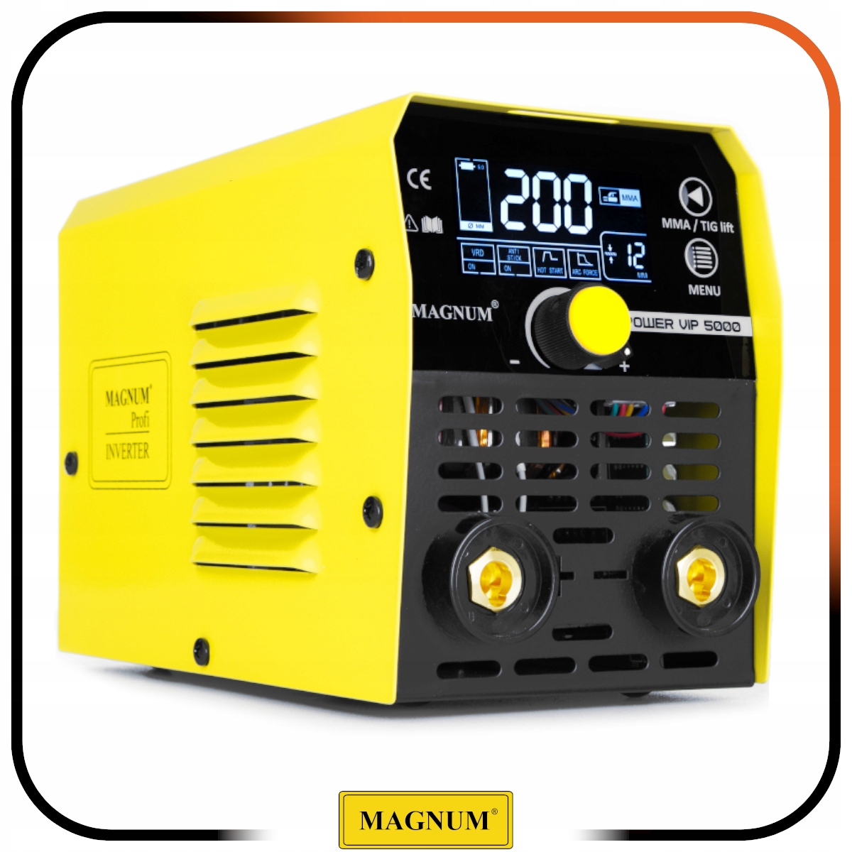 SPAWARKA INWERTOROWA MMA MAGNUM POWER VIP 5000 SYNERGIA LCD 200A/60% Marka Magnum