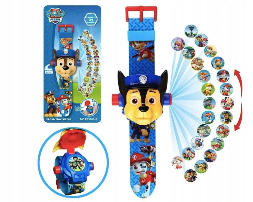 PSI PATROL ZEGAREK 3D Z PROJEKOTOREM CYFROWY CHASE Model inny