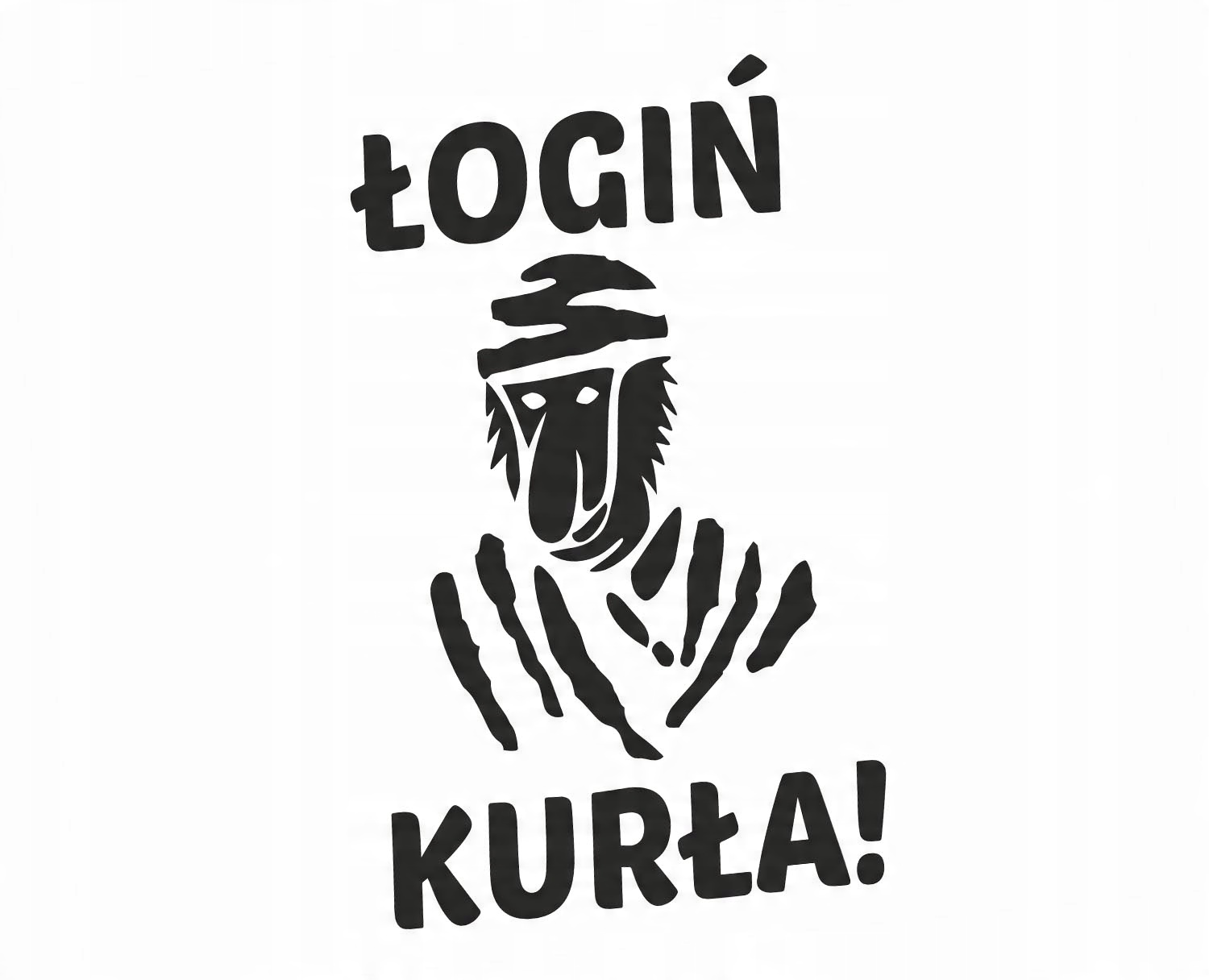 

Naklejka Łogiń Kurła Dakar Nosacz Janusz 15cm