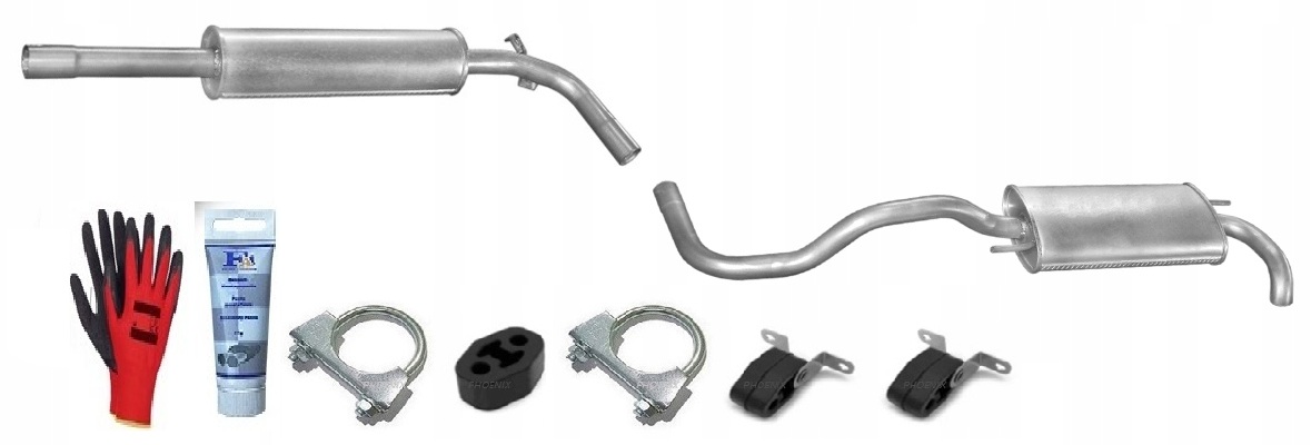 Seat Ibiza 1.0 1.4 1.9D (1996-4/1999) Tlumič sada bonus