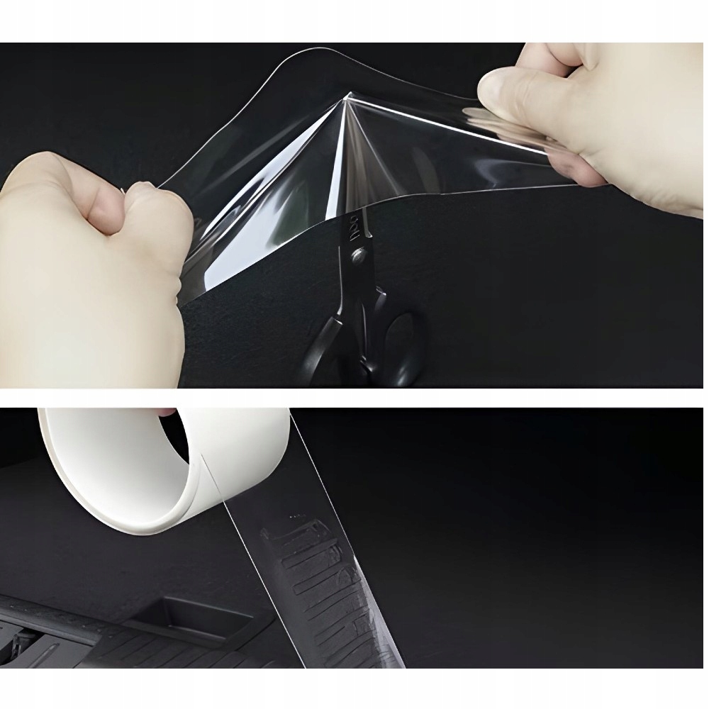 FOLIA TAŚMA OCHRONNA NA PROGI DRZWI SAMOPRZYLEPNA BEZBARWNA 5M X 70CM Kod producenta TAŚMA-FOLIA-OCHRONNA-5m