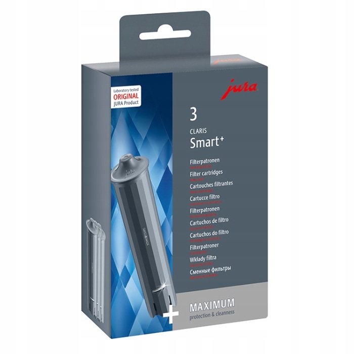 JURA Claris Smart Plus 3 pak + paskowy tester wody Kod producenta 71793 71794 ORYGINAŁ Z6 E6 E7 E8 Z8