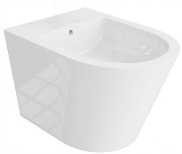 Lavita Galve Biały Połysk Bidet Wc Wiszący Podwieszany Z Otworem Na Baterię