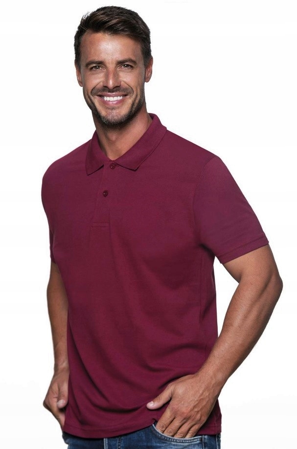 

Polówka męska polo Regular Jhk 210gm burgund XL