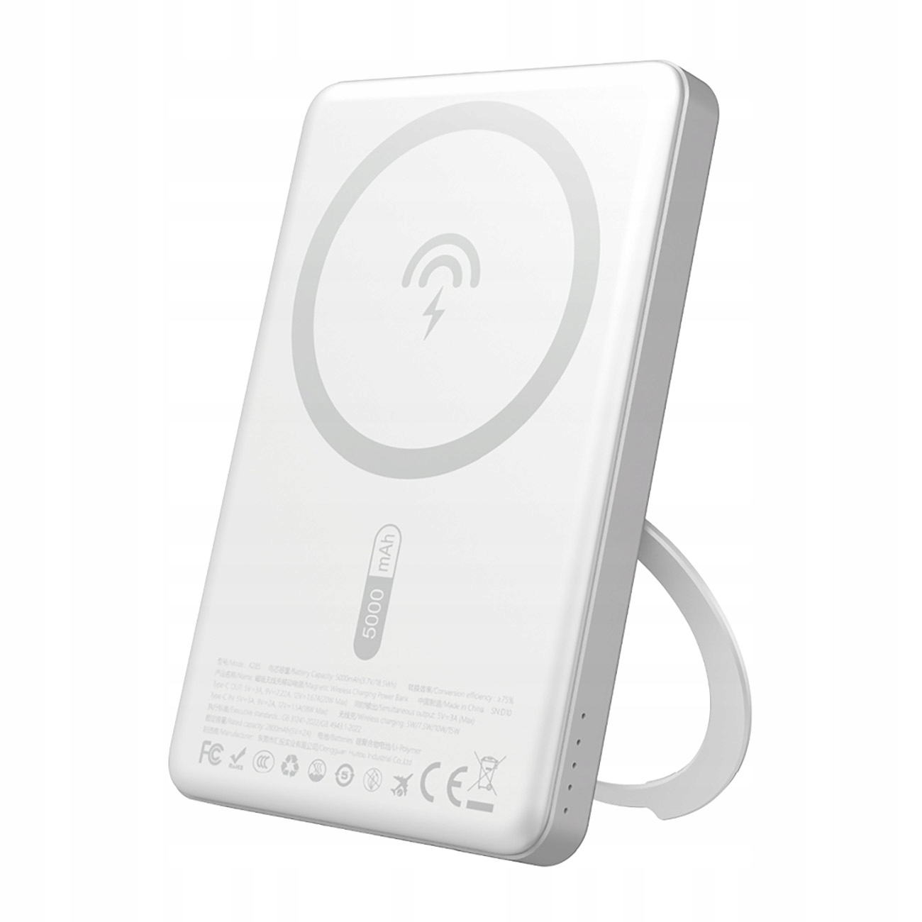 Powerbanka s MagSafe a stojánkem 20 W Pd 5000 mAh stříbrná