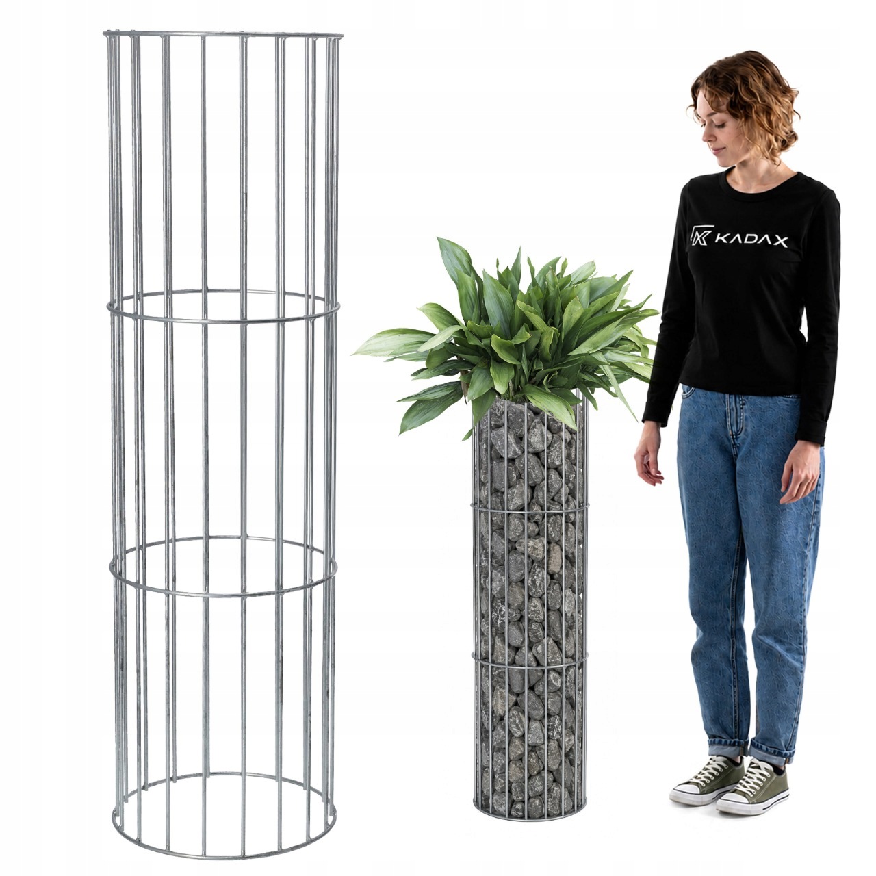 Zahradní Pergola Na Rostliny Květin Sloup Na Květiny Kovová 100 cm Kotvy
