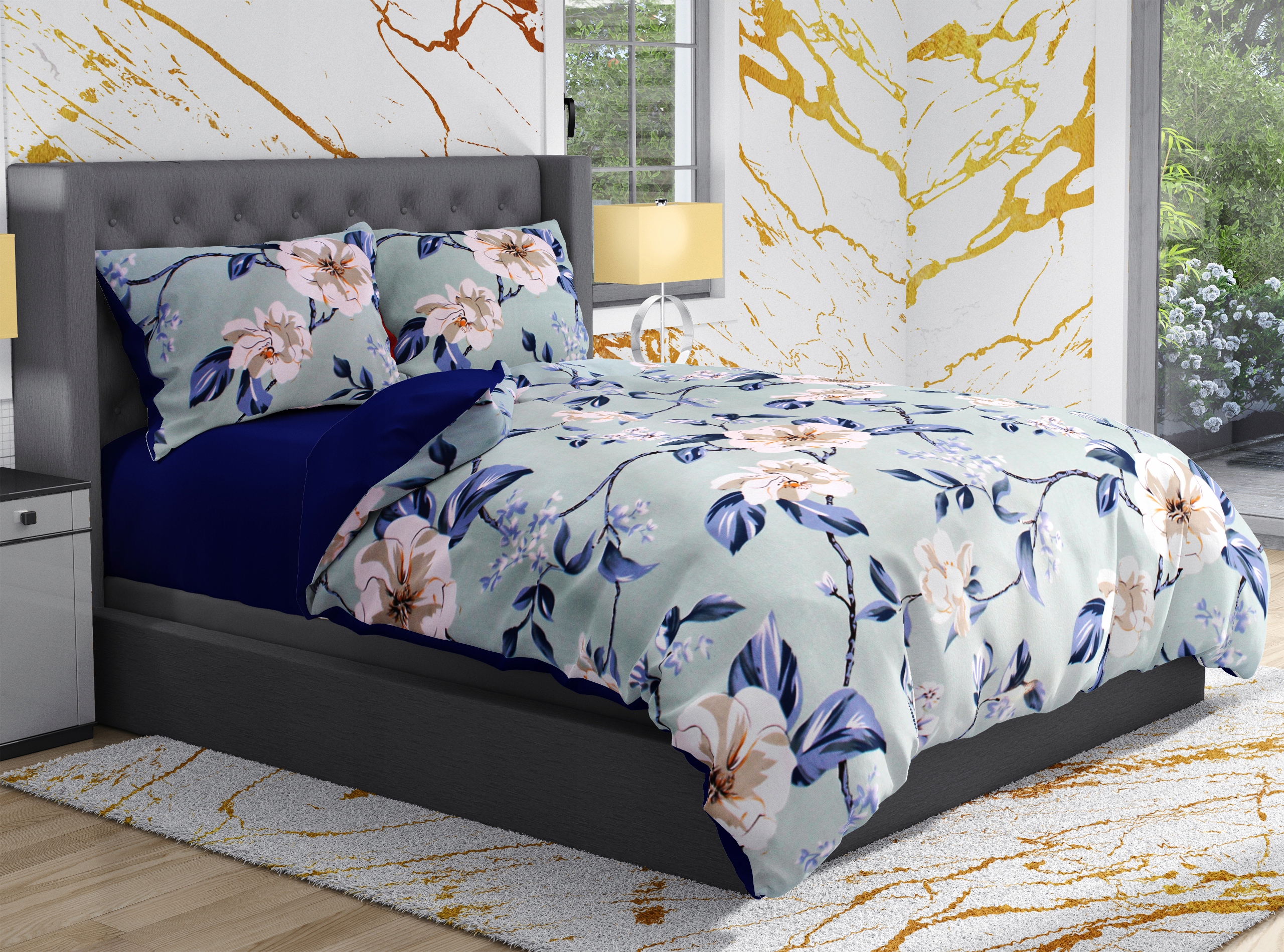 POŚCIEL 135x200 DWUSTRONNA + PRZEŚCIERADŁO MODERN Marka J&W