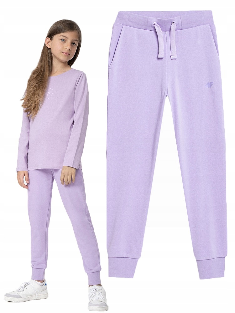 

Spodnie Dresowe Dziewczęce 4F Junior Sportowe Dres