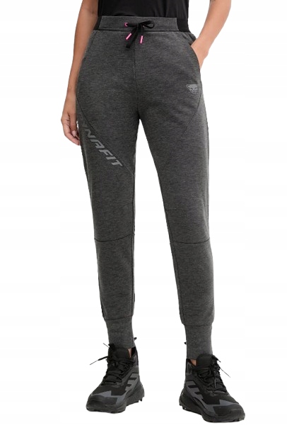 Dynafit Grafitové Tepláky S Lampasy A Stahovacími Šňůrkami M J9B