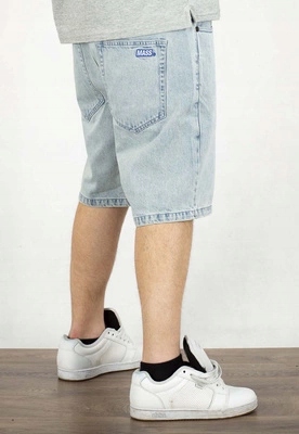 Světle modré Kraťasy Mass Jeans Relax Fit Box
