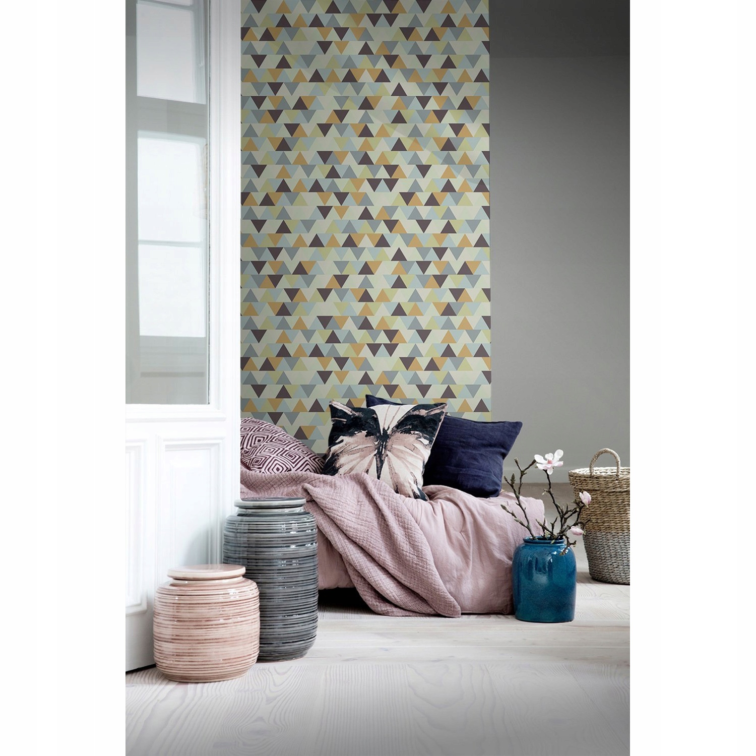 

Fototapeta na flizelinie Kolorowe trójkąty 416x254