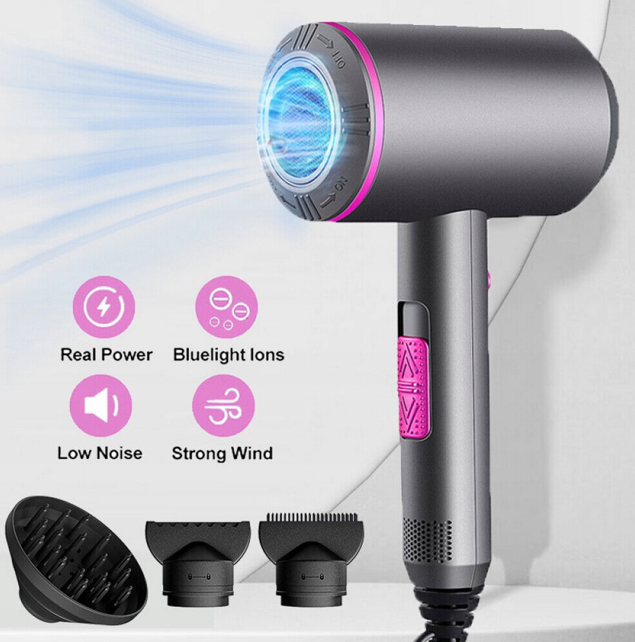 Suszarka jonowa 2000W z dyfuzorem do włosów zdrowych i lśniących