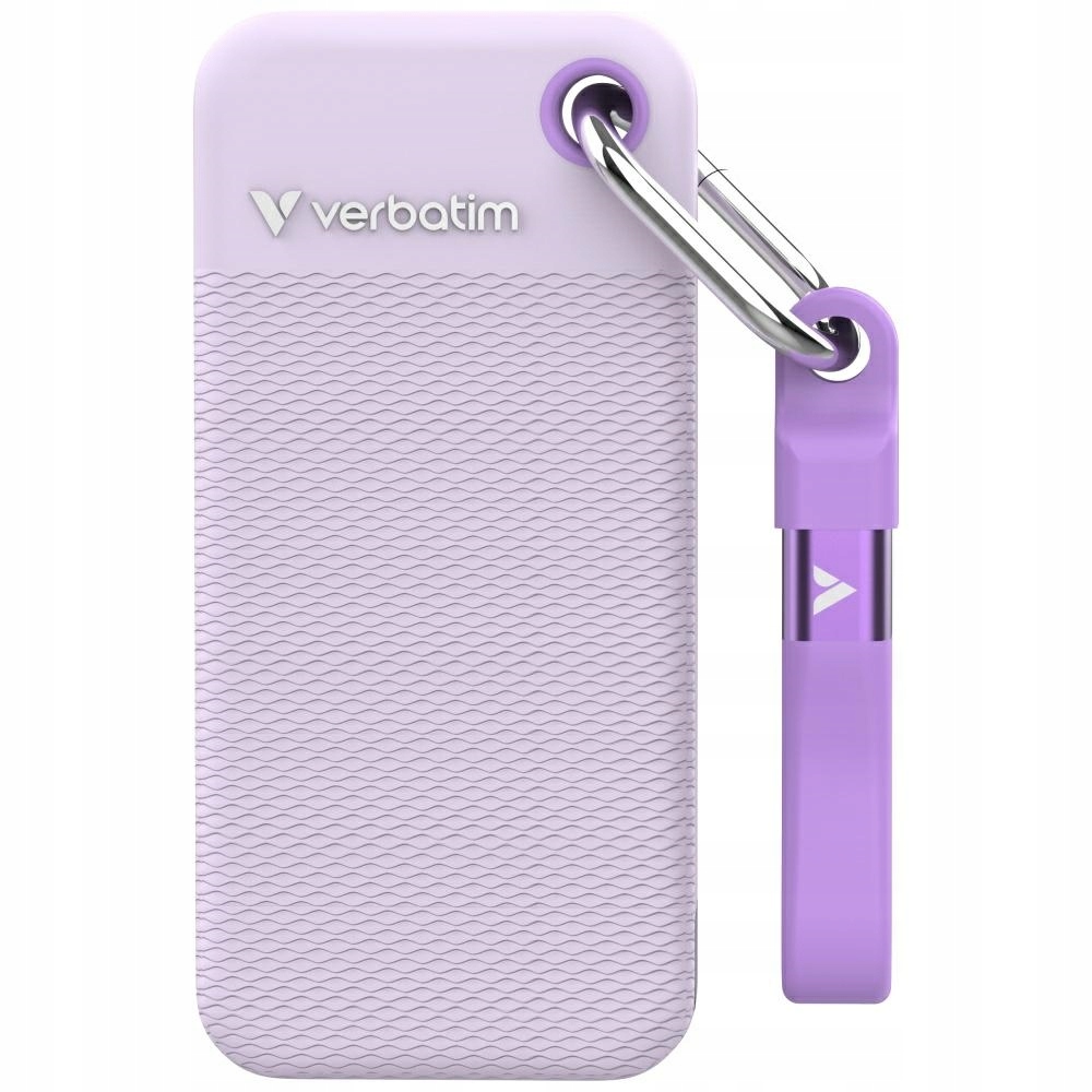 Externí disk Verbatim Pocket Ssd 2TB Usb-c 3.2 gen.2 bílý-fialový 32