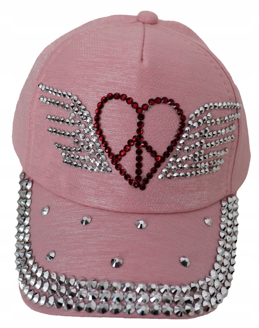 

Czapka z daszkiem z cekinami dla dziewczynki