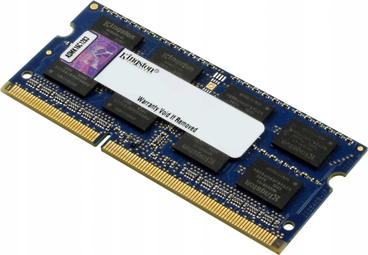 

Pamięć 4GB DDR3 So-dimm PC3 12800 1600MHz Kingston