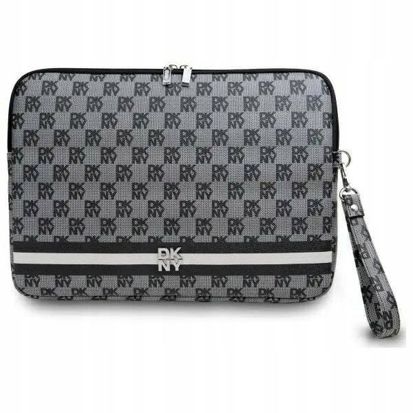 Pokrowiec na laptopa Dkny Sleeve Checkered Pattern Printed Stripes 16"
