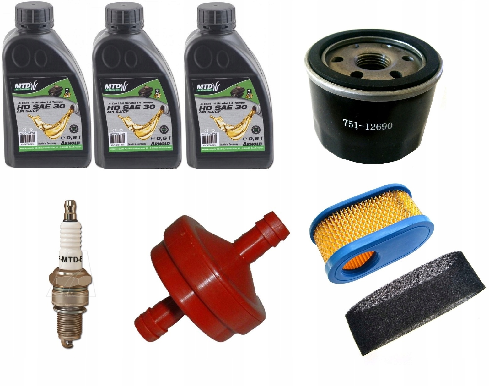 Olejová filtračná sviečka pre traktor Mtd motora Thorx traktora s košom 76 92 cm