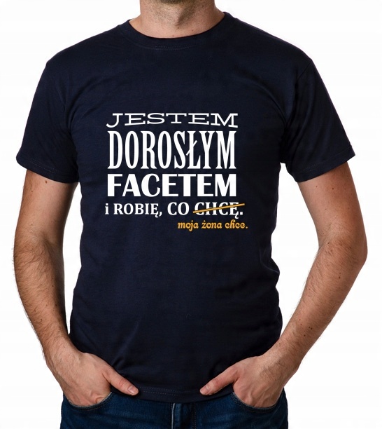 

koszulka Robię Co Chcę Żona Dzień Chłopaka prezent