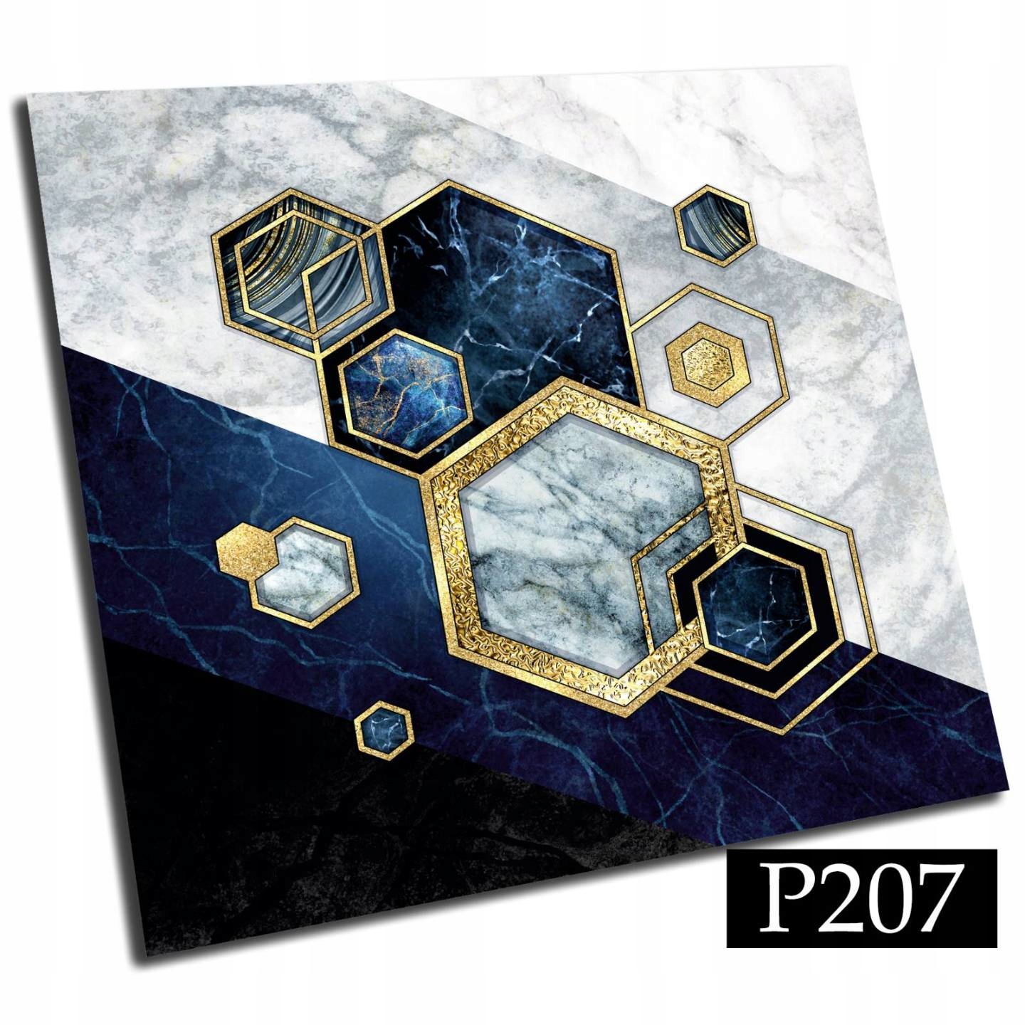 Samoprzylepne kafelki PCV 15 Heksagony abstrakcja