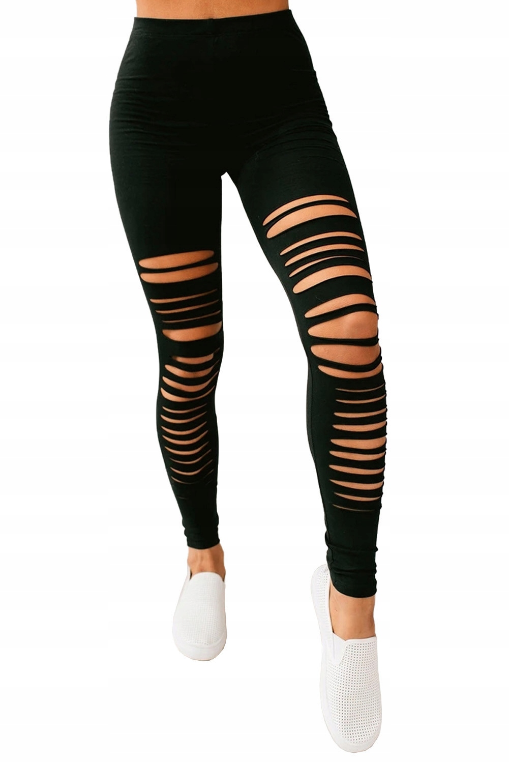 

Legginsy Rozcięcia Z Dziurami Leginsy Rurki M
