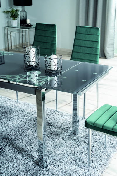 STÓŁ SZKLANY NOWOCZESNY GD-017 CZARNY SIGNAL Marka Signal