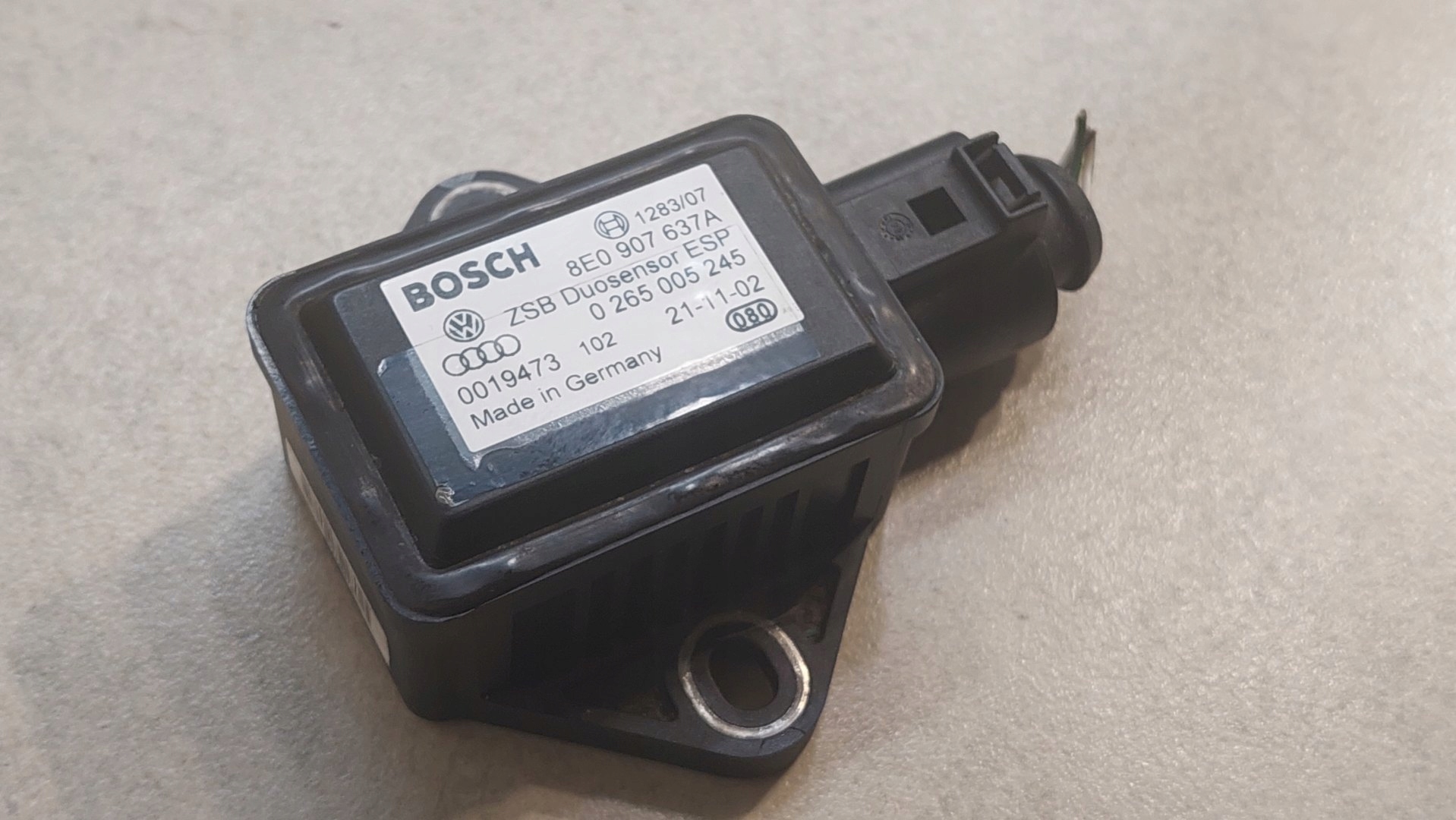 Sensor ESP AUDI A4 B6 CABRIO 0265005245
