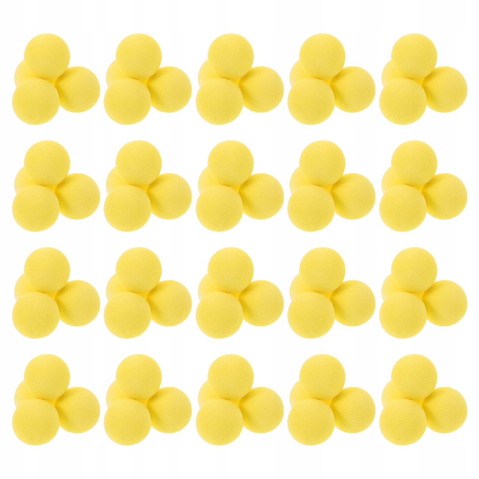 100Pcs Small Yellow Foam Balls for Target Practice and Game Launch