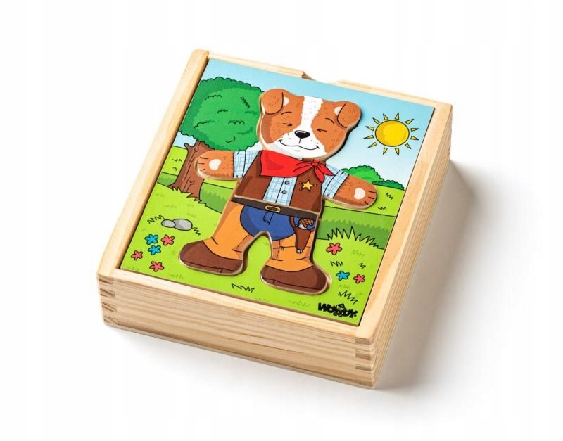 

Piesek do ubierania Puzzle drewniane dla dzieci