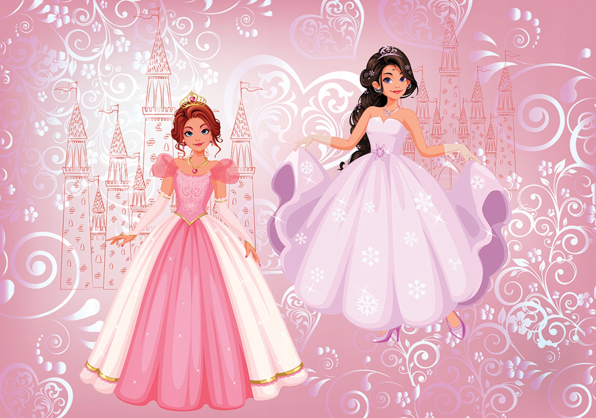 Fototapeta Princezné a zámok do dievčenskej izby 460x300 lepidlo