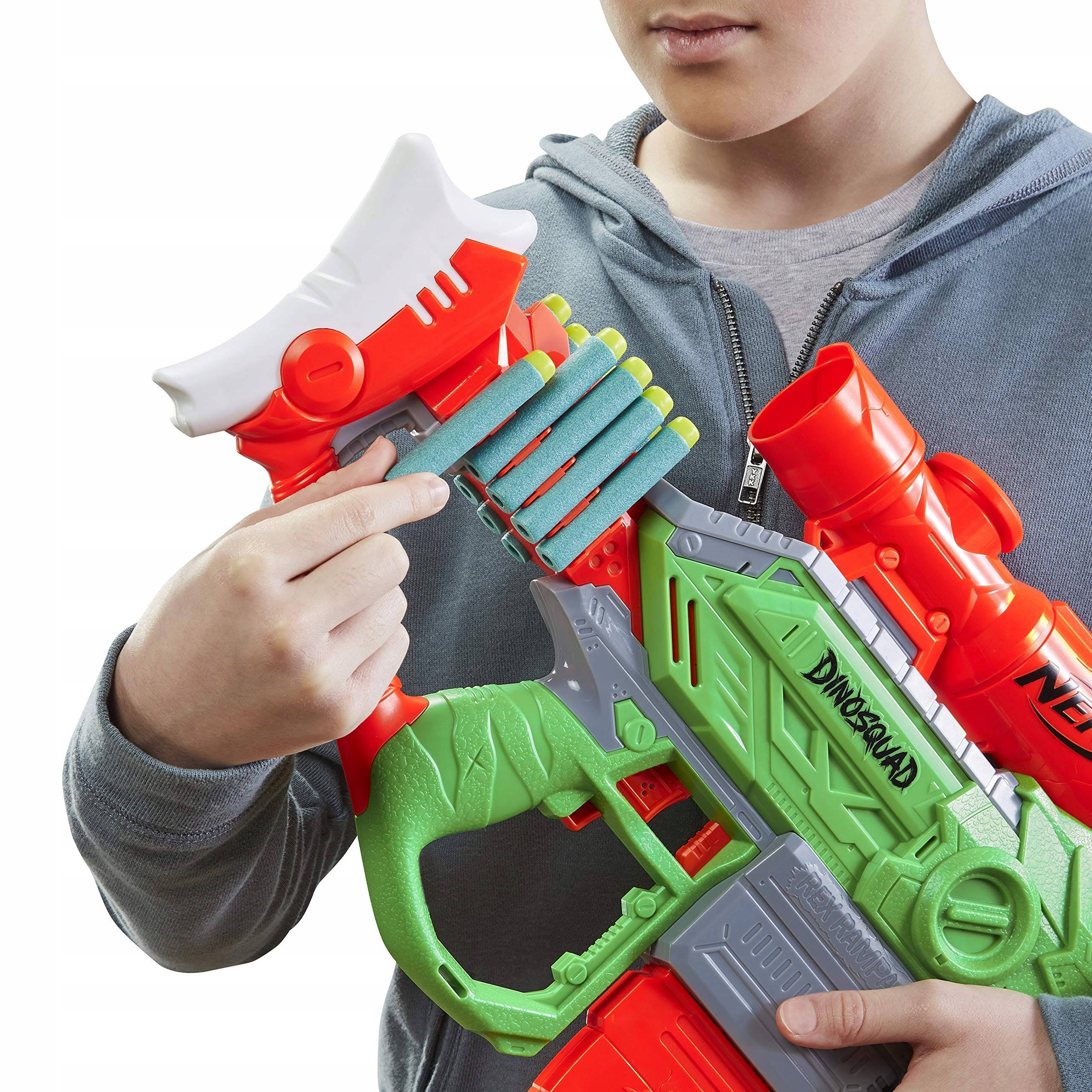 Nerf Dinosquad Rex Rampage Karabin Zmotoryzowany Wiek dziecka 8 lat +