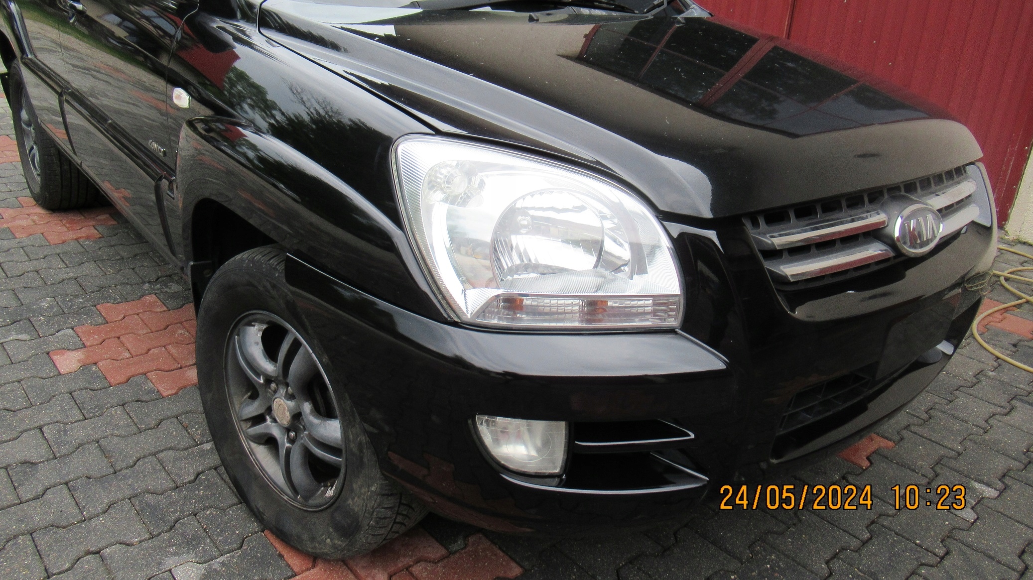 KIA SPORTAGE II 2 04-10 перед капот бамперp