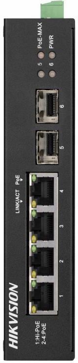 Prepínač Hikvision DS-3T0506HP-E/HS