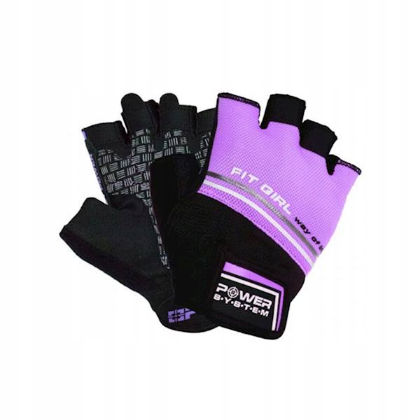Power System Rękawiczki Fit Girl Evo-purple-s