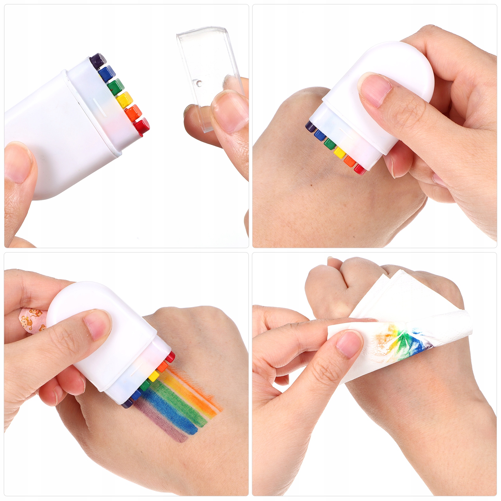 KOLORY TĘCZY FARBA DO MALOWANIA TWARZY NA COSPLAY Kod producenta BLACFSAT