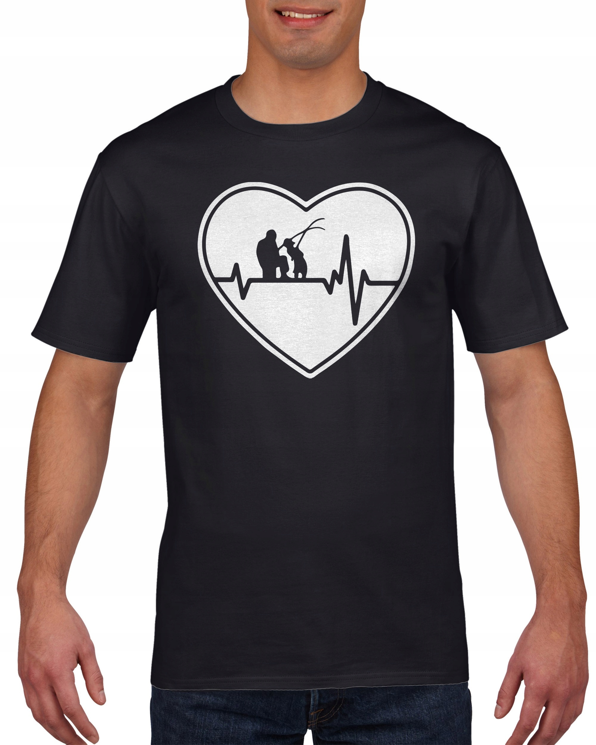 

Koszulka męska Linia życia Ekg wędkarz M