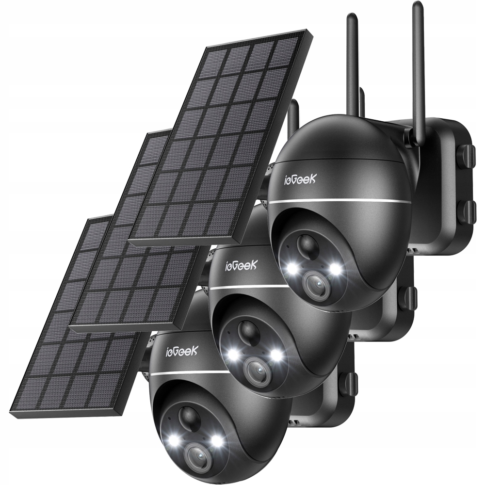

Kamera Solarna Zewnętrzna Obrotowa Ip WiFi 5MP x 3