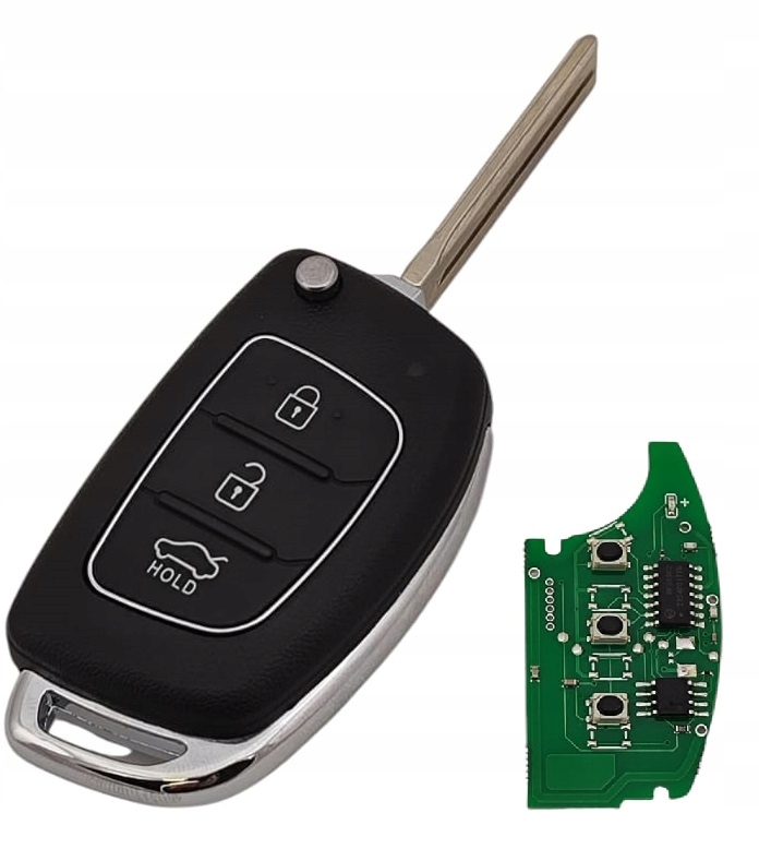 Pilot klíček s elektronikou Hyundai i10 i20 i30 Sonata iD46 PCF7936 433MHz