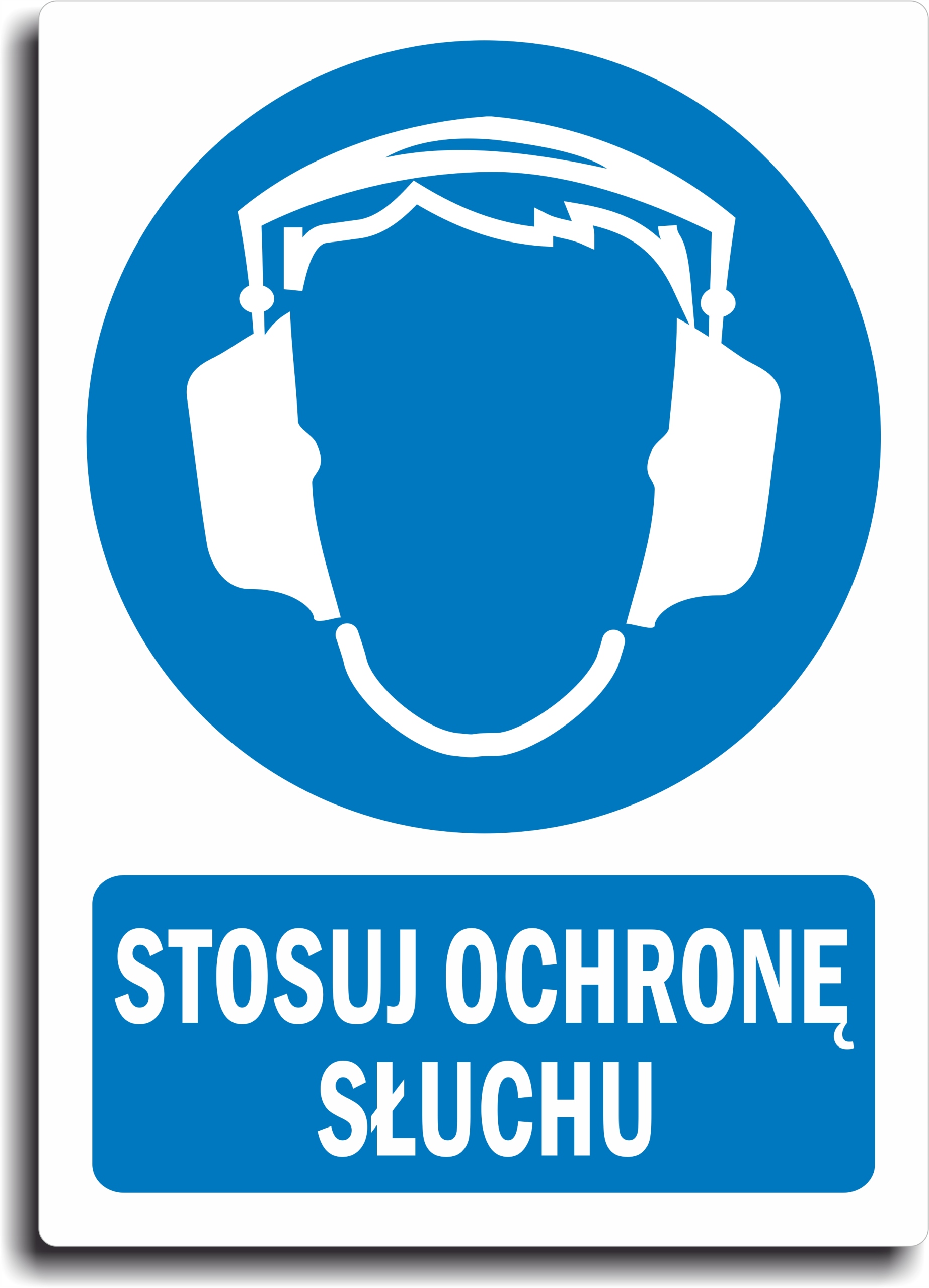 

Naklejka Bhp Stosuj Ochronę Słuchu Duża 20x28cm