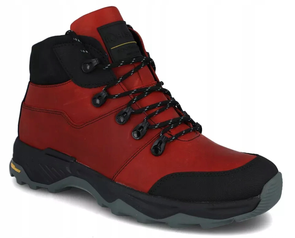 Krisbut trekové boty 6515 červené kožené horské vysoké vel. 40