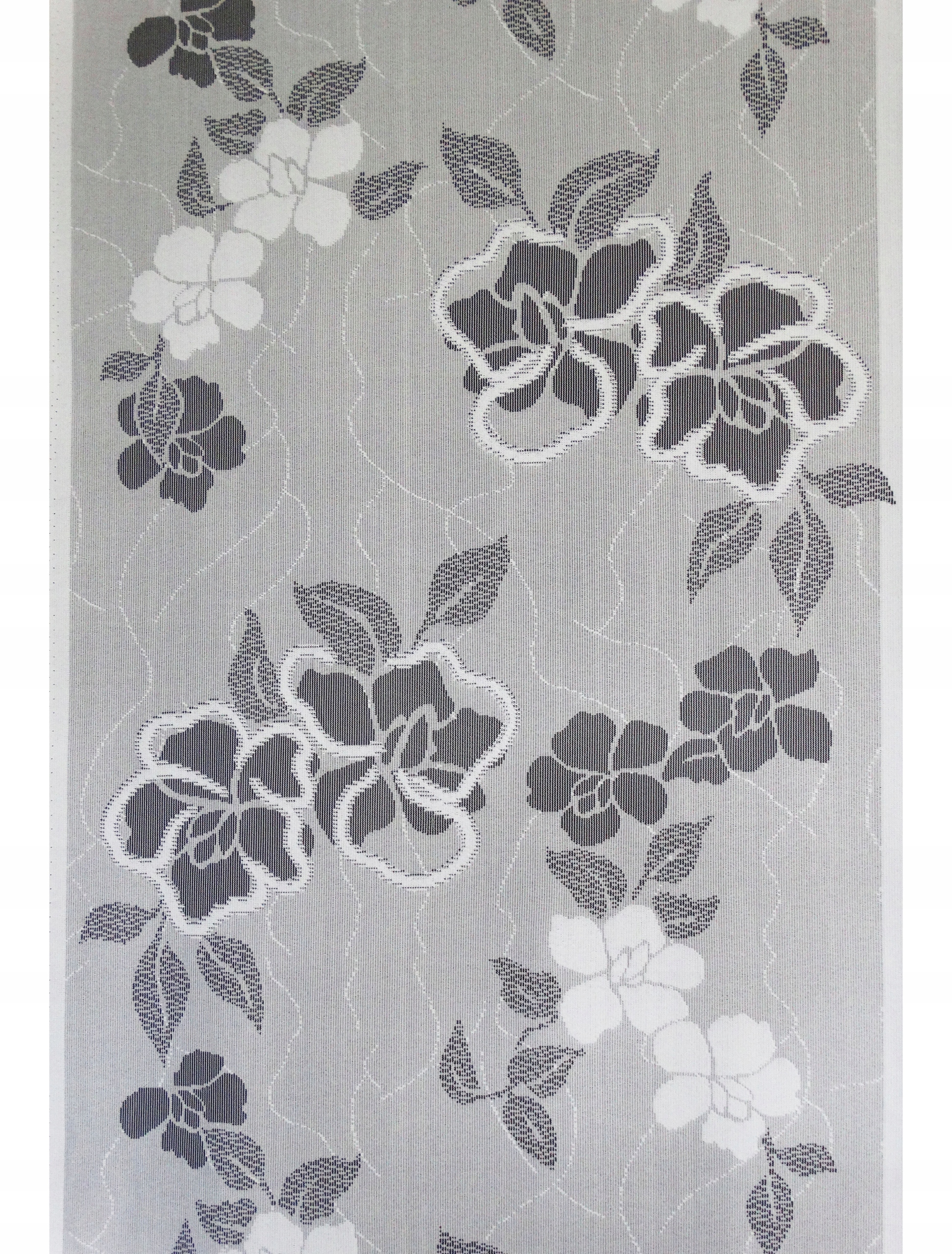 

Mg Panel żakard Kwiatki Biały szer 60cm 625/333