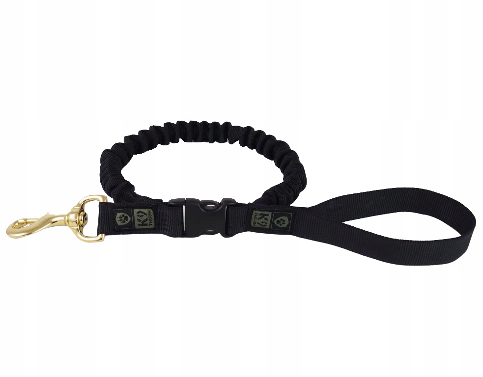 Levně vodítko K9 Thorn s tlumičem černé M 125 cm