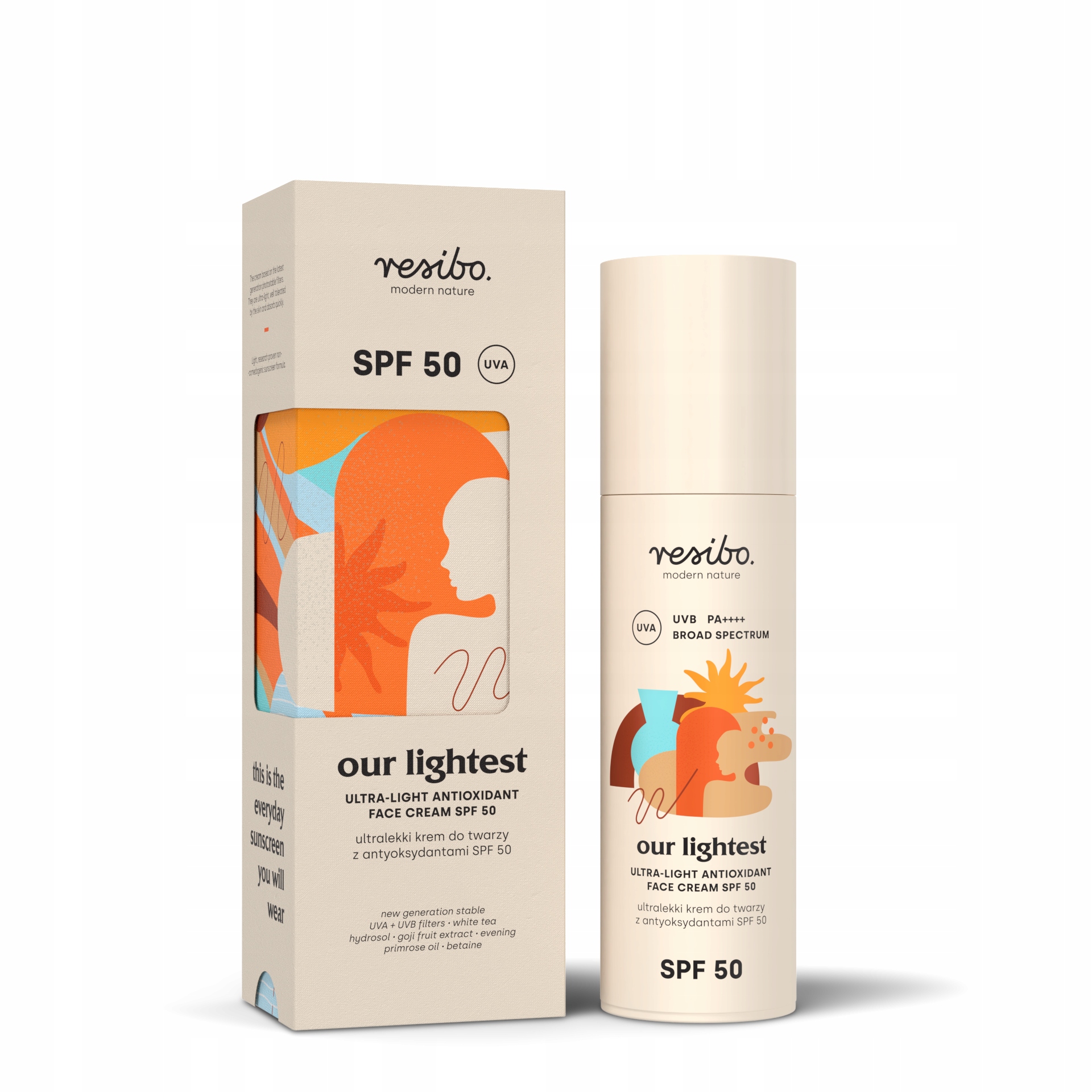 Ultralekki krem do twarzy Spf 50 Our Lightest Resibo